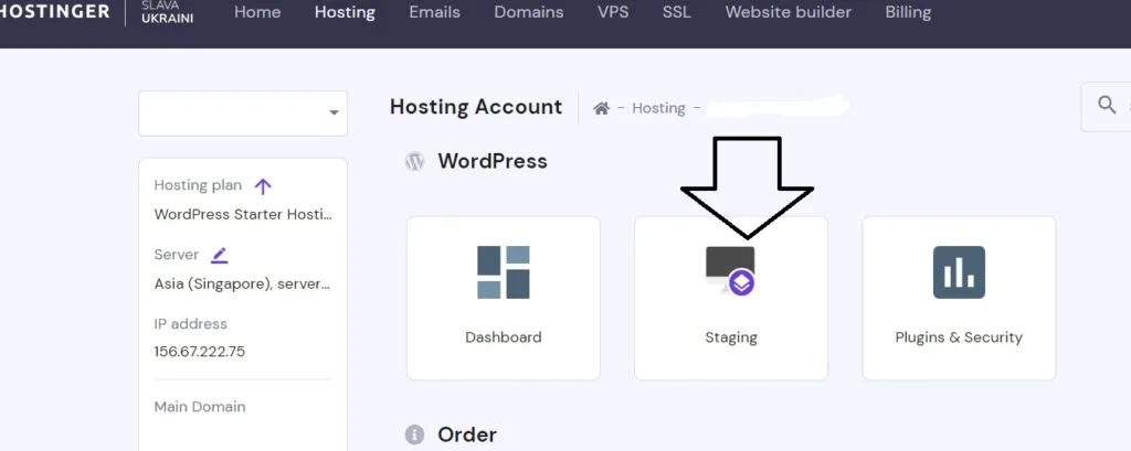 screencapture hpanel hostinger hosting