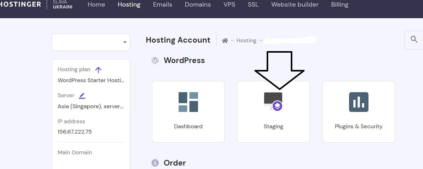 screencapture hpanel hostinger hosting