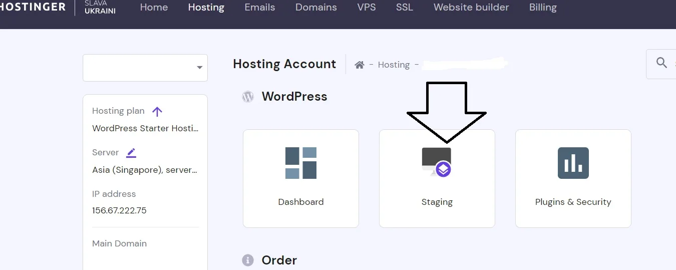 screencapture hpanel hostinger hosting