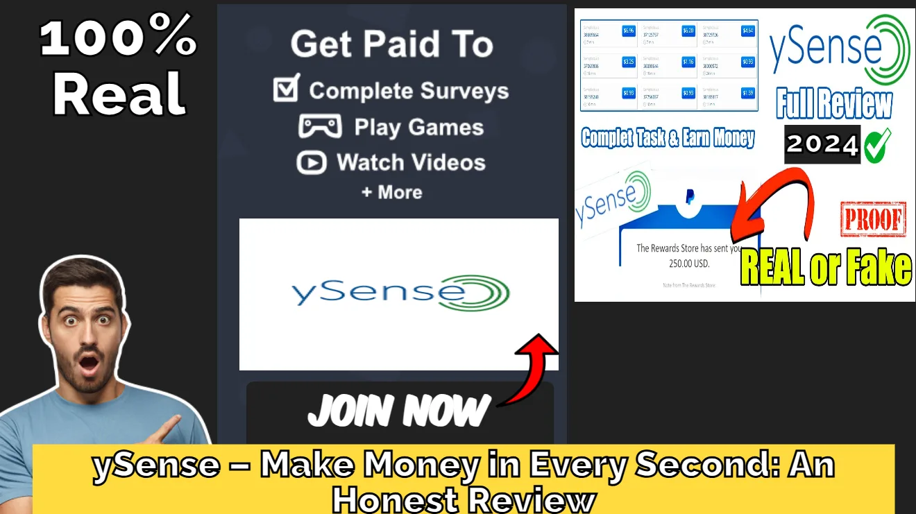 ySense – Make Money in Every Second: An Honest Review
