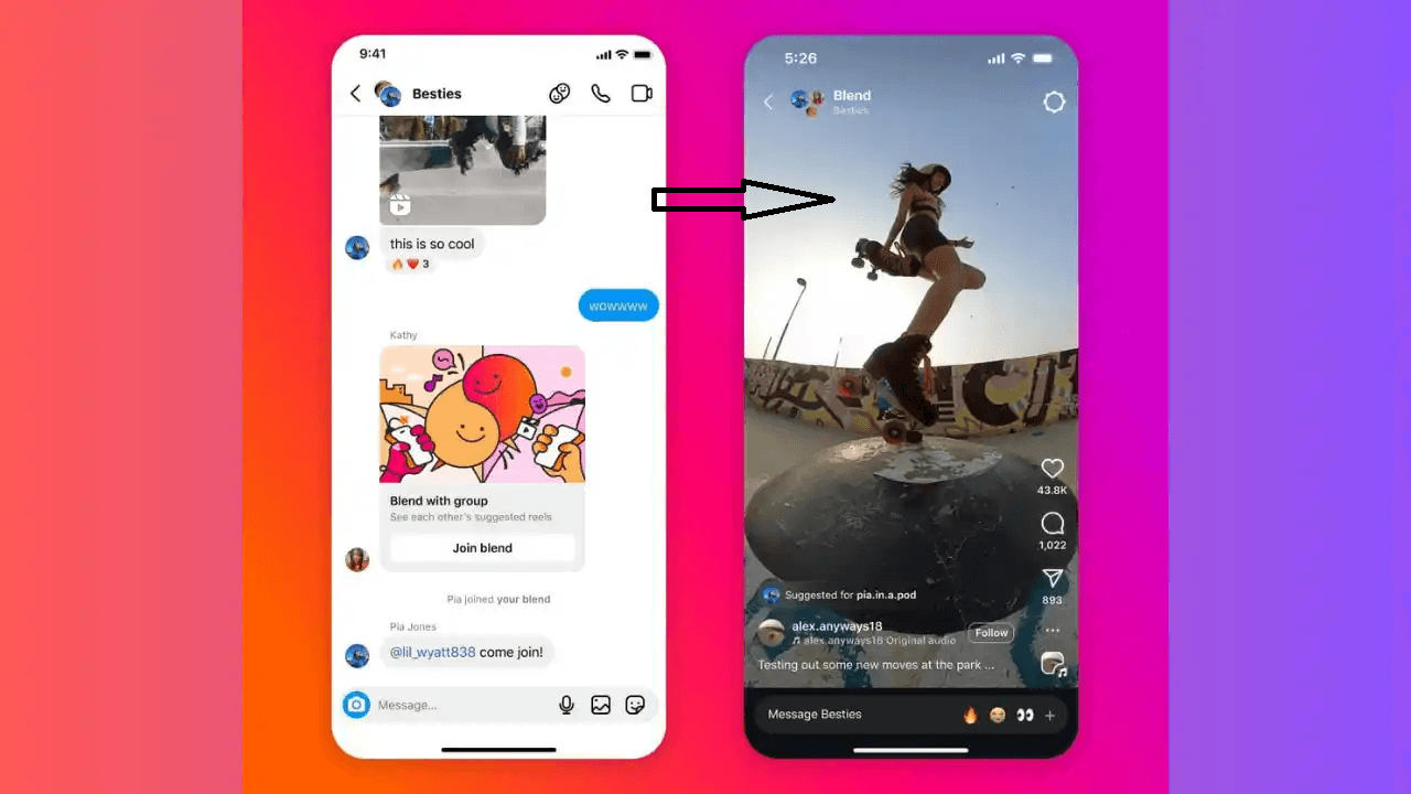 Instagram Blend feature